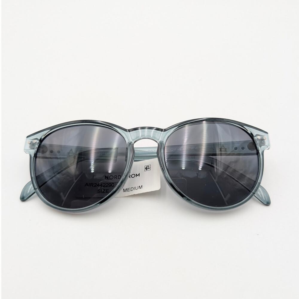 Aire Karma Unisex Round Sunglasses Steel Frame with Smoke Mono Lens One Size